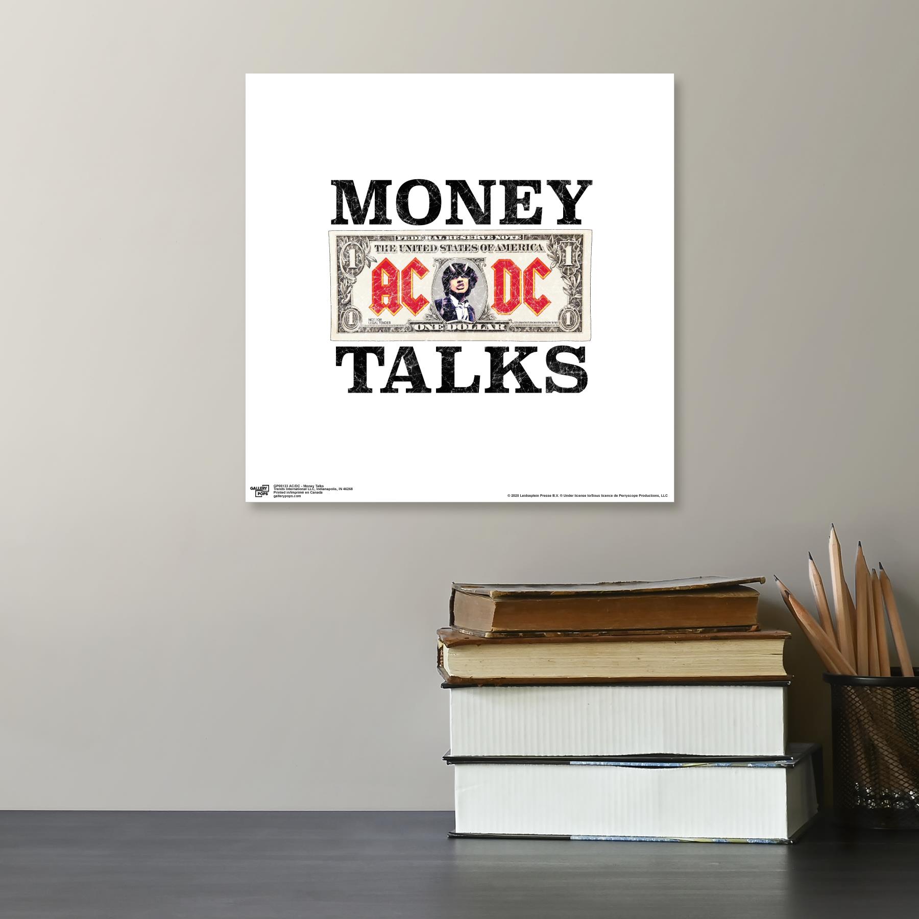 Gallery Pops AC/DC - Money Talks Wall Art, Black Framed Version Gallery Pops AC/DC - Money Talks Wall Art, Black Framed Version