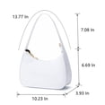 thumbnail image 2 of CYHTWSDJ Bolsos de hombro para mujer, lindo bolso de mano Hobo Mini bolso de mano con cierre de cremallera, 2 of 5