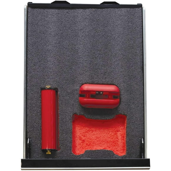 FastCap Kaizen Tool Box Drawer Organizer Customizable 57mm Foam Sheet, Black/Red