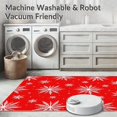 thumbnail image 5 of ODIKA 4'x6' Machine Washable Non-Slip Area Rug, Pathway Jewel Hearth Celebration Artistry High Traffic Rug, Red, 505423, 5 of 5