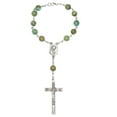 thumbnail image 2 of Gemstone Catholic Prayer One Decade POCKET or AUTO Rosary - Includes Holy Card, Gemstone meaning - Gift Idea: Communion, Confirmation, RCIA, Christmas, Easter, Reconciliation, Wedding, 2 of 3