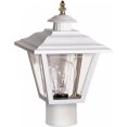 thumbnail image 1 of Nuvo SF77/899 Coach Post Lantern with Acrylic Panels, White, 1 of 4