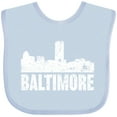 thumbnail image 3 of Inktastic Baltimore Skyline Grunge Boys or Girls Baby Bib, 3 of 4