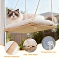 thumbnail image 4 of Percha para gatos Anywish, hamaca rústica para gatos, asiento de madera, 4 of 9