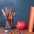 thumbnail image 4 of Scienceny 10 piezas de papelería para niños, reglas para estudiantes para dibujar, herramientas de pintura profesionales multiusos ligeras y creativas Medidores de medidas dimensionales Naranja Scienceny TO007896-01B, 4 of 6