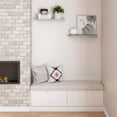 thumbnail image 6 of Ballucci 24" Floating Shelves, 2-Pack Wood Wall Shelf Set with Invisible Brackets, 8" Deep, Gray Oak, 6 of 9