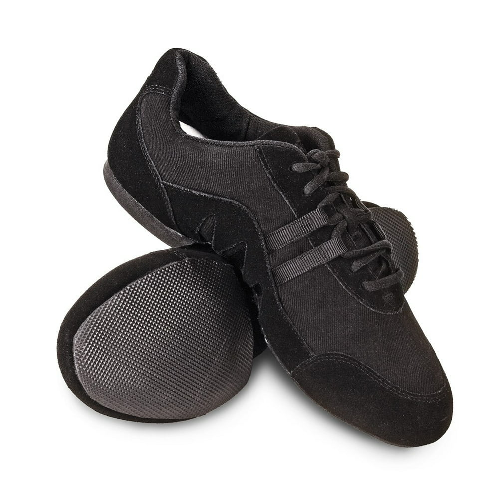 Sansha Sansha Adult Black Canvas Suede Rubber Split Sole