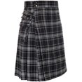thumbnail image 5 of Vestido de fiesta para hombre, falda plisada de cuadros en color contrastante para hombre BK0143, 5 of 5