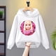 thumbnail image 3 of Sudadera con capucha de forro polar con estampado de dibujos animados de Barbie para niña, sudadera Kawaii de manga larga, ropa para bebé, primavera y otoño, 3 of 5