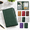 Cow leather Atrovirens, variant on Cow leather Coffee Server Book Waitstaff Organizer with Zipper Pocket