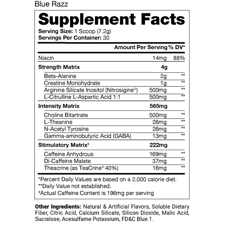 Mr Hyde Pre Workout Nutrition Facts EOUA Blog