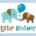 thumbnail image 2 of CafePress - Little Brother Mod Elephant Body Suit - Baby Light Bodysuit, Size Newborn - 24 Months, 2 of 4
