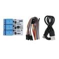 thumbnail image 2 of USB Relay Module, 3 Channel GD32F103C8T6 Microcontroller Long Working Life USB To Serial Relay Module  for Computer Control, 2 of 7