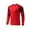 Red, variant on Sinleey Mens Goalkeeper Jersey Uniform Football Padded Goalie T-shirt Long Sleeve Sports Training Fluorescent Green M