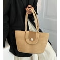 thumbnail image 6 of Kukuzhu Beach Bag for Women Handwoven Tote Bag Large Stylish Handbag Shoulder Bag for Travel Vacation, 6 of 7