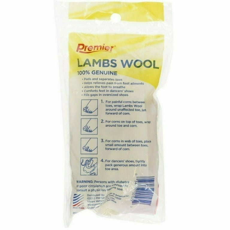 Premier Lambs Wool 3/8 oz (Pack of 4)