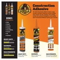 thumbnail image 2 of Adhesivo para construcción Gorilla Max Strength, 266 ml, transparente, paquete de 2, 2 of 7