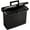 Black, variant on Portable File Box with File Rails, Simple Document Storage, File Bin for Home and Office, Hinged Lid with Double Latch Closure, Black, 3 Black Letter Size Hanging Folders Included (41742AMZ)
