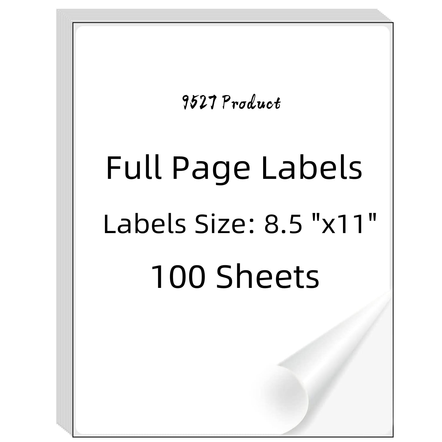 Full Page Labels, Shipping Labels 8.5 x 11, US Letter Size Sticker