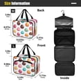 thumbnail image 3 of Travel Toiletry Bag with Metal Hook Large Capacity Cosmetic Bag Toiletry Bags for Travel, Gym, Camping Colorful Easter Eggs Pattern, 3 of 9