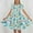 Light Blue, variant on SGFCWSX Girls Short Sleeve Skater Dress Kids Print Casual Crewneck Swing Dress for Spring Summer White Size 11-12 Years