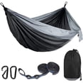 thumbnail image 1 of Hamac de Camping, Hamac Suspendu, Hamac de Voyage Randonnée Hamac de Voyage Hamac de Jardin Extérieur Hamac de Voyage Ultra-Léger Hamac de Camping Ultra-Résistant avec Sangles Lourdes, 1 of 4