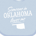 thumbnail image 4 of Inktastic Someone in Oklahoma Loves Me Boys or Girls Baby Bib, 4 of 4