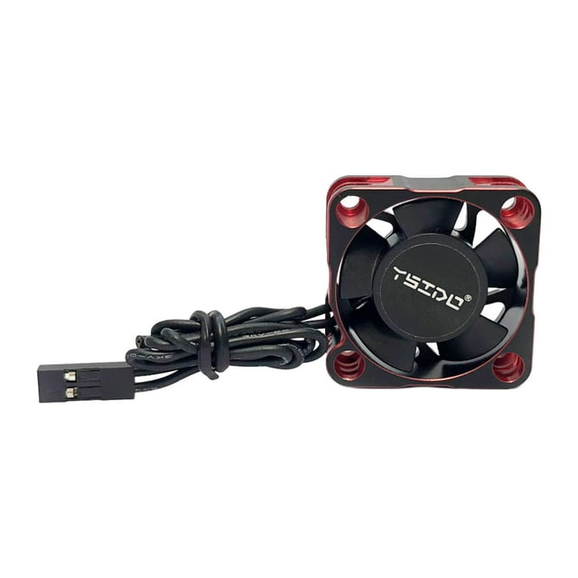 Accesorios para ventilador de motor de coche RC, duraderos, fáciles de instalar, piezas de ventilador ESC para 1:8, 1:10 y 1:7 4510 Rojo 14000RPM