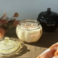thumbnail image 5 of (2 pack) Better Homes & Gardens Salted Coconut and Pumpkin Scented 2-Wick Pumpkin Jar Candle 13.8oz, 5 of 6