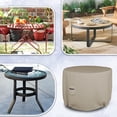 thumbnail image 7 of Covers & All Round Patio Table Cover 12 Oz Waterproof - 100% Weather Resistant Outdoor Round Table Cover with Air Pocket and Drawstrap for Snug Fit (60" Dia x 28" H Inches, Beige), 7 of 7