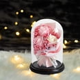 thumbnail image 5 of HongHeng Clearance Under $2.00 Soap Flower Dried Flower Bouquet Rose Superior Quality Glass Cover Eternal Flower Gift Box Christmas Valentine's Day Gift, 5 of 6