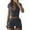 Grey, variant on Workout Yoga Outfits for Women 2 Piece Seamless High Waist Shorts Womens Tracksuits Exercise Set Wine Red S