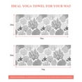 thumbnail image 6 of Grey Coastal Yoga Towel for Hot Yoga Non Slip, Ocean Coral Starfish Shell Modern Sea Yoga Mat Towel Absorbent Yoga Sweat Towels Microfiber Hot Yoga Blanket for Bikram Pilates 26"x74", 6 of 7