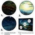 thumbnail image 3 of Designart "Starry Night A Masterpiece by Vincent" Landscapes Floater Framed Wall Decor, 3 of 7