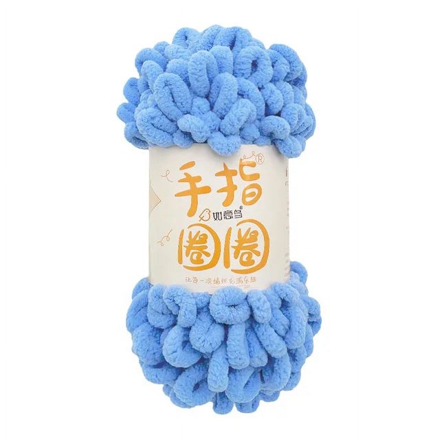 5PCS=500g Puffy Finger Loop Chunky Giant Chenille Yarn Crochet Hand Knitting Soft Rope Polyester Blanket No Needle Hook Freeship