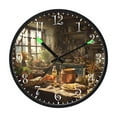 thumbnail image 2 of Voice Activated Clock with Glow Light 12 Inch Large Silent Wall Clock Battery Operated for Home Decor Vintage Kitchen Scene, 2 of 8