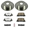 thumbnail image 3 of PowerStop Rear Z26 Street Warrior Carbon-Fiber Ceramic Brake Pad and Drilled and Slotted Rotor Kit Fits: LEXUS TOYOTA Select Models K1084-26, 3 of 9