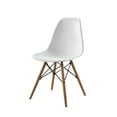 thumbnail image 3 of Mainstays Mid-Century Modern Dining Chair, Set of 4, White and Beech Color for Indoor, 3 of 7