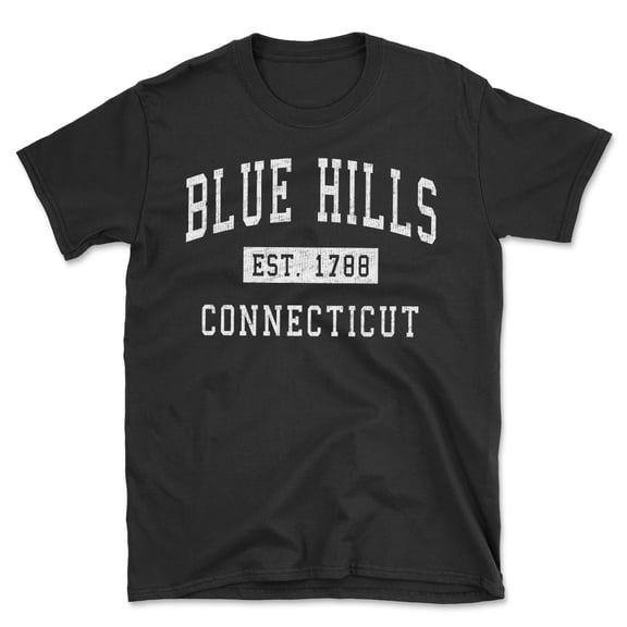 Blue Hills Connecticut Classic Established Men's Cotton T-Shirt