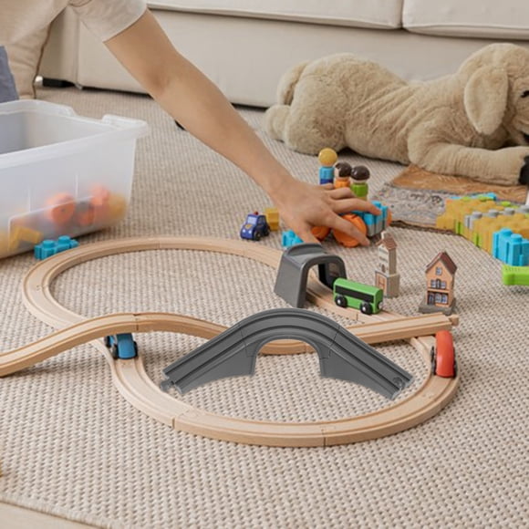EXHUMKY Pont de Suspension de Piste de Train 1Pcs Jouet pour Interaction Familiale et Jeu Imaginatif