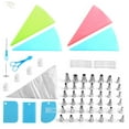 thumbnail image 3 of yeacher Ensemble de Décoration de Pâtisserie Premium de 72 Pcs avec Sacs à Douillettes en Silicone Réutilisables, Embouts en Acier Inoxydable et Support Robuste pour Cupcakes, Biscuits et Pâtisseries, 3 of 7
