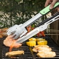 thumbnail image 3 of Roxon 6-in-1 Collapsible Grill Multitool - Fork, Spatula, Wine Opener, Knife, Tong- Green Color, 3 of 6