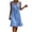 02# Blue, variant on Ihhxva Linen Dress for Women V-Neck Sleeveless Color Block Summer Solid Shift Style Mini Beach Vacation Party Sundress S-3XL