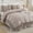 Taupe, variant on Taupe Boho Ruffle Comforter King Size,Shabby Chic Ruffle Bedding Set,2 Layers Ruffles Fluffy Vintage Comforter Home Decor,Farmhouse 3 Pcs Microfiber Lightweight Quilt Set for Women Girls