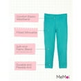 thumbnail image 3 of MeMoi  Thin Ribbed Comfort Stretch Cotton Blend Leggings - Girls - Female, 3 of 7