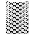 thumbnail image 3 of Ambesonne Xo Tablecloth Rectangular Table Cover, Paintbrush Words Art, 60"x84", Black and White, 3 of 4