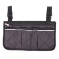 thumbnail image 3 of EeaseCA 1pc Wheelchair Side Storage Bag Storage Pouch Seat Side Container Organizer Multi-pockets Side Pouch for Wheelchair Use (Black), 3 of 7
