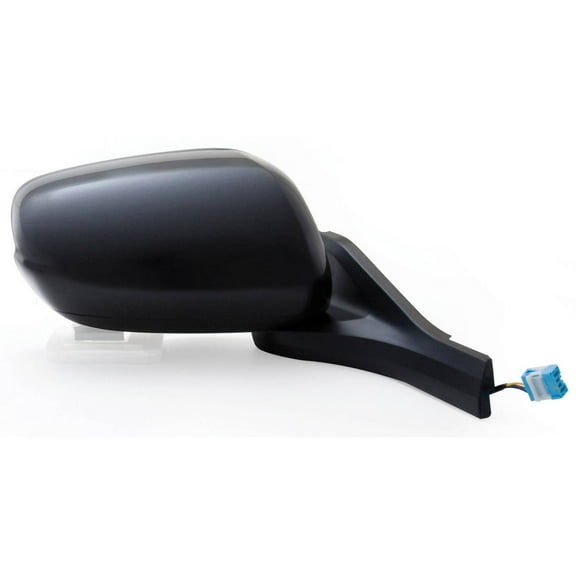 63595H - Fit System Passenger Side Mirror for 10-14 Honda Insight Base, LX Model, black, PTM cover, foldaway, Power