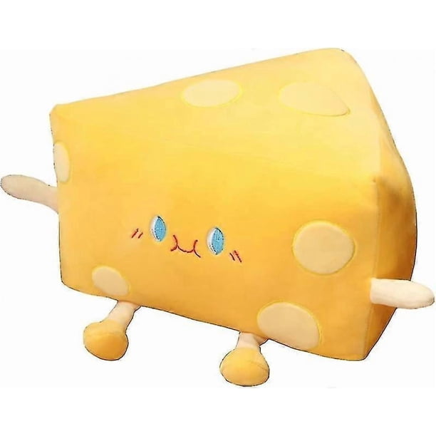 Cheese Stuffed Toys - Food Bread Plush Pillow - Room Decor Holiday Birthday for Kids Boys Girls (30cm)