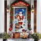 thumbnail image 4 of Funda de puerta navideña de 35x72 pulgadas - Cortina navideña para Santa Claus para decoración de puertas y paredes, tela de poliéster, fácil de instalar, 4 of 6